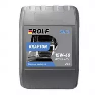 Масло моторное минеральное ROLF KRAFTON M5 U SAE 15W40 API CI-4/SL 20л (пластик)