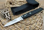 Нож автоматический AKG Leverlettо black реплика SD2033