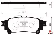 Колодки тормозные SANGSIN BRAKE SP1458