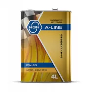 Масло моторное синтетическое NGN A-LINE 0W30 API SP/ILSAC GF-6 4л