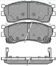 Колодки тормозные дисковые передние SANGSIN BRAKE SP1113