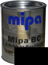 Краска металлик Mipa BC база 1л super black черный