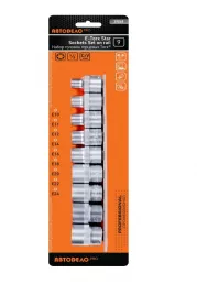 Набор торцевых головок TORX (E10-E24; 1/2"; 9 шт.) АвтоDело 39869