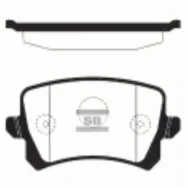 Колодки тормозные задние Sangsin Brake SP2263