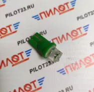 Лампа светодиодная LED Маяк 12V T8 BA9S CONE зеленая (уп. 50шт)