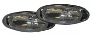 Фары противотуманные JH-3910 C /белые 12V 55A H3/ корпус металл хром (компл. 2шт)