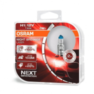 Лампа галогенная Osram EUROBOX H1 12V 55W 64150NL-HCB P14,5s NIGHT BREAKER LASER +150%