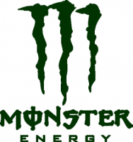 Наклейка "Monster energy" 12*15см /зеленый/