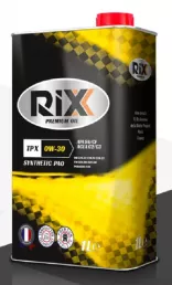 Масло моторное синтетическое RIXX TP X 0W30 SN/CF C2/C3 PAO (1л) ж/б