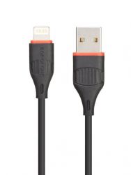 Кабель Borofone BX17 USB (m)-Lightning (m) 1.0м 2.0A силикон черный