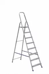 Стремянка односторонняя мат. алюм. Alumet 8 ст АМ708 (97718) (А08)