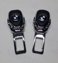 Заглушка ремня безопасности металл с кожаной вставкой KL503 BMW (2шт) 
