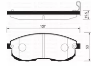 Колодки тормозные дисковые SANGSIN BRAKE SP1183 (не подходят на TEANA J33)