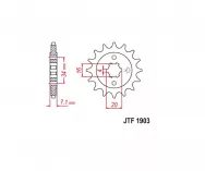 Звезда цепного привода JTF 1903 12