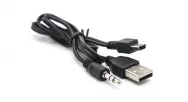 Шнур для колонок MiniUSB на jack 3,5 и USB 0,5метра черный