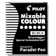 Картриджи PILOT для Parallel Pen черные 6шт.