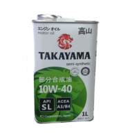 Масло моторное полусинтетическое TAKAYAMA SAE 10W40 API SL,ACEA A3/B4 1л ЖБ