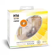 Лампы галогенные SVS Yellow 3000K 12V H16 19W+W5W желтые Ver.2.0 (компл. 2шт)