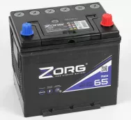 Аккумулятор ZORG 6СТ-65.0 ASIA (о.п.) (D23R) бортик