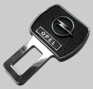 Заглушка для ремня безопасности с кожаной вставкой KL312-3 с логотипом OPEL (1шт) 