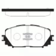 Колодки тормозные дисковые к-т 4 шт SANGSIN BRAKE SP1588