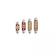 Лампа светодиодная 12V 41MM-3030-12SMD белая (уп. 50шт)