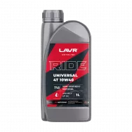 LAVR Масло моторное полусинтетическое RIDE UNIVERSAL 4Т SM 10W40 1л