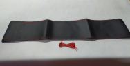 Оплетка для перетяжки руля 470548-BK-RD черная экокожа, красная нить