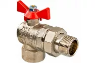 Кран с америк. УГЛОВОЙ шар вн-нар 3/4" баб (VT.228.N.05)