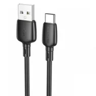 Кабель BOROFONE BX93 USB+Type-C 1м 27W /черный/