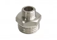 Ниппель НИКЕЛИРОВАННЫЙ VALFEX переходной HP 1/2"- НР 1/4"