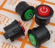 Кнопка DS-422-3-1R с фиксацией красный
