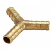 Cоединение "Елочка" У-образная D10мм (латунь) HMY10brass