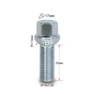 Болт M14X1.50X32 сфера 17 ключ