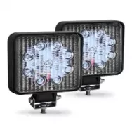 Фара светодиодная OFF-Road 9-36V 27W 20мм SQ/AL белая