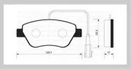Колодки тормозные дисковые передние SANGSIN BRAKE SP1201