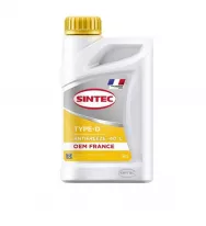 Антифриз жёлтый SINTEC OEM France Type-D -40, 1л