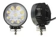 Фара светодиодная круглая 8,5*1,9см 9LED рефл.стекло. G0006-mini