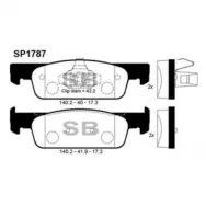 Колодки тормозные передние Sangsin Brake SP1787 (фото верное)