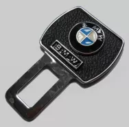 Заглушка для ремня безопасности с кожаной вставкой KL312-3 с логотипом BMW (1шт) 