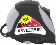 Рулетка в обрезиненном корпусе THORVIK 5 м SMT519