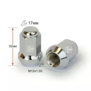 Гайка закрытая M12X1,50Х34 конус 17 ключ