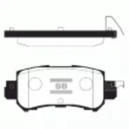 Колодки тормозные дисковые задние SANGSIN BRAKE SP1672