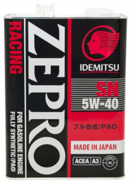 Масло моторное синтетическое Idemitsu Zepro Racing 5W40 SN 3585004 (4л) (железо)