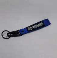 Брелок (ткань) "ПЕТЛЯ" с карабином и кольцом с нашивкой и эмблемой YAMAHA Blue