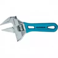 Ключ разводной укороченная ручка CrV 28/140мм GROSS 15565