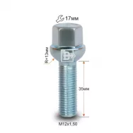 Болт M12X1.50X35 сфера 17 ключ