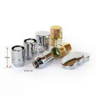 Гайки секретные M12X1,50X32 Конус,Закрыт,Вращ.кольцо,Защит.колп,Хром,ВЕКТОР ЭКОНОМ 416345X2