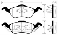 Колодки тормозные дисковые передние SANGSIN BRAKE SP1259