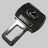 Заглушка для ремня безопасности с кожаной вставкой KL312-3 с логотипом LEXUS (1шт) 